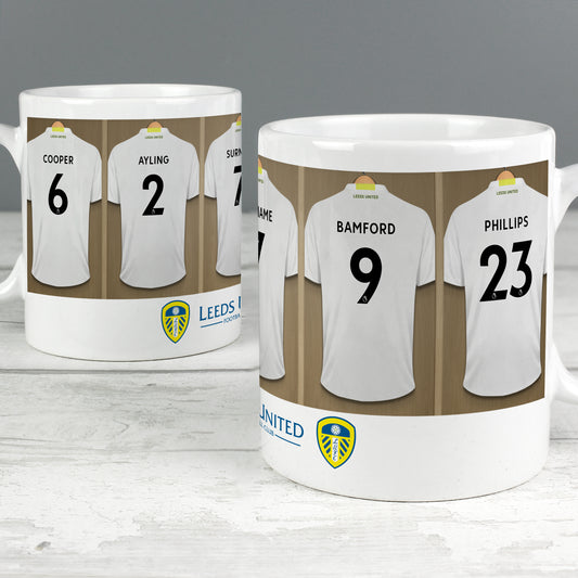 Personalised Leeds United Football Club Dressing Room Mug