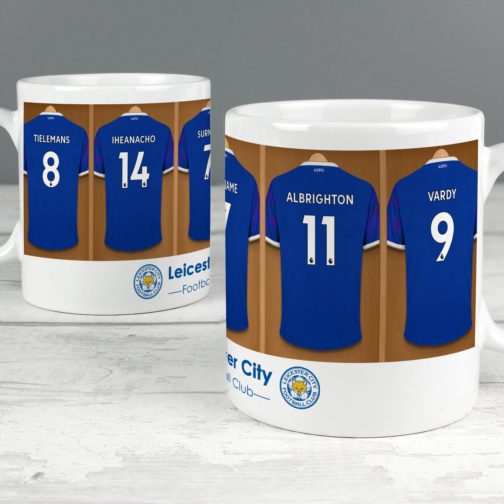 Personalised Leicester City Football Team Dressing Room Mug