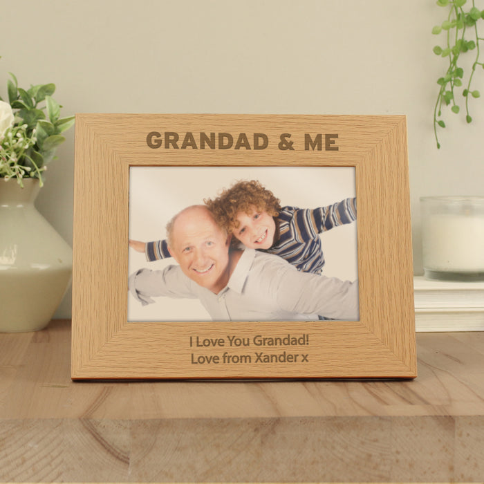 Personalised Grandad & Me Photo Frame 5x7