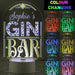 Personalised Gin Bar LED Colour Changing Light Sign