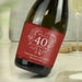 Personalised 40th Ruby Wedding Anniversary Prosecco