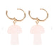 Rose Quartz Crystal Mushroom Earrings