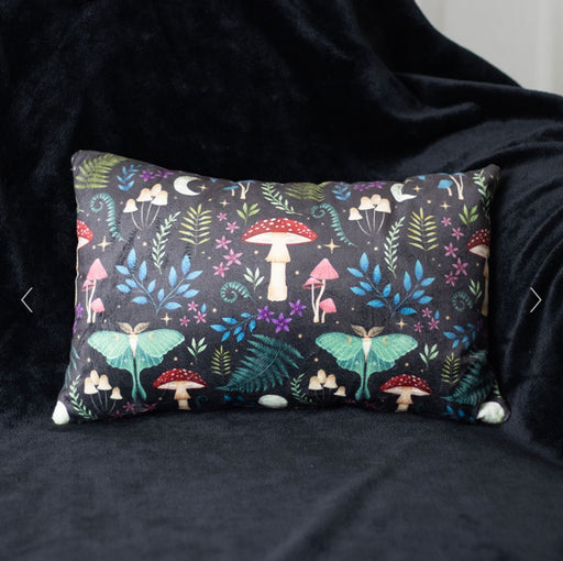 40cm Rectangular Dark Forest Print Cushion