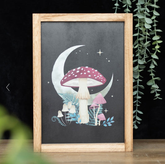 Forest Mushroom Framed Wall Art Print