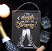 Til Death Do Us Party Champagne Skeleton Hanging Metal Sign