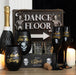 Dance Floor Skeleton Hanging Metal Sign