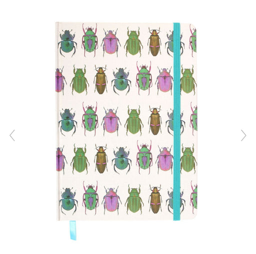 Whimsical Beetle Design Print A5 Notebook