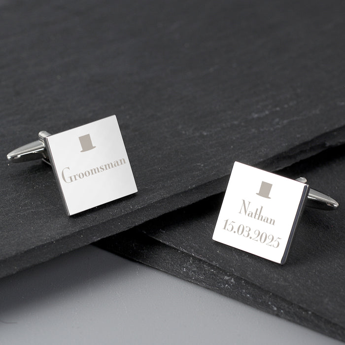 Personalised Groomsman Cufflinks