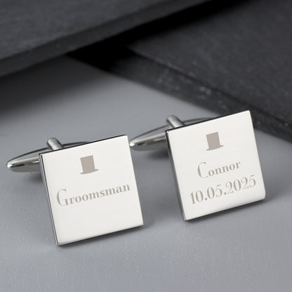 Personalised Groomsman Cufflinks