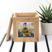 Personalised Oak Photo Frame Cube Keepsake Box