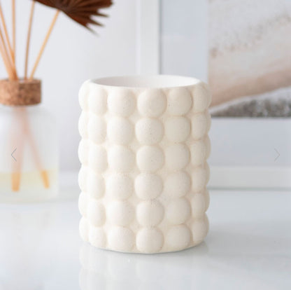 Cream Speckle Bubble Wax Melt Oil Burner