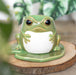 Frog Shaped Oil Wax Melt Burner on Lily Pad