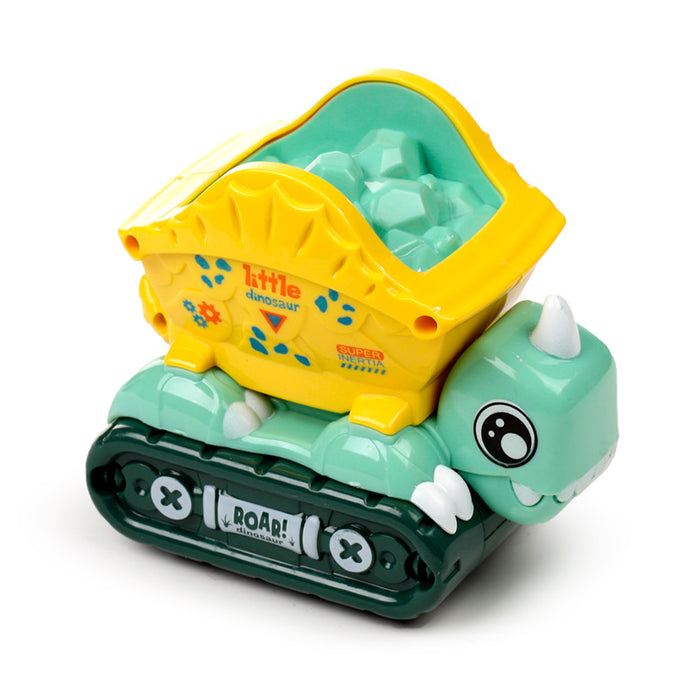 Press and Go Dinosaur Construction Truck Toy