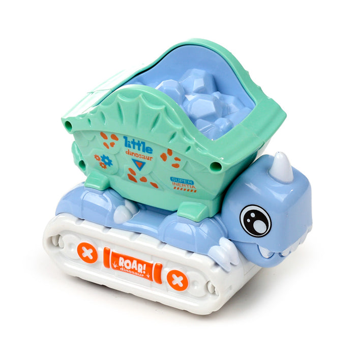 Press and Go Dinosaur Construction Truck Toy
