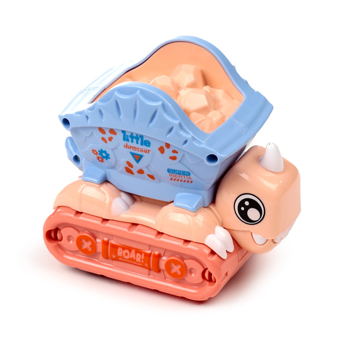 Press and Go Dinosaur Construction Truck Toy