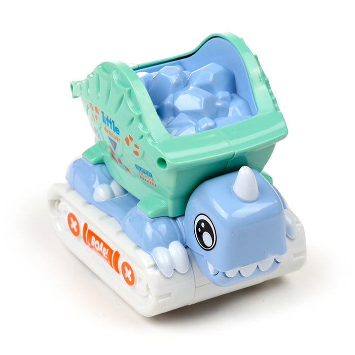 Press and Go Dinosaur Construction Truck Toy