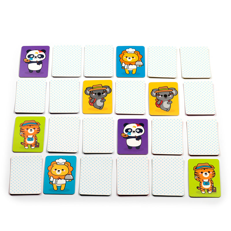 Adoramals Wild Animal Kids Memory Card Set