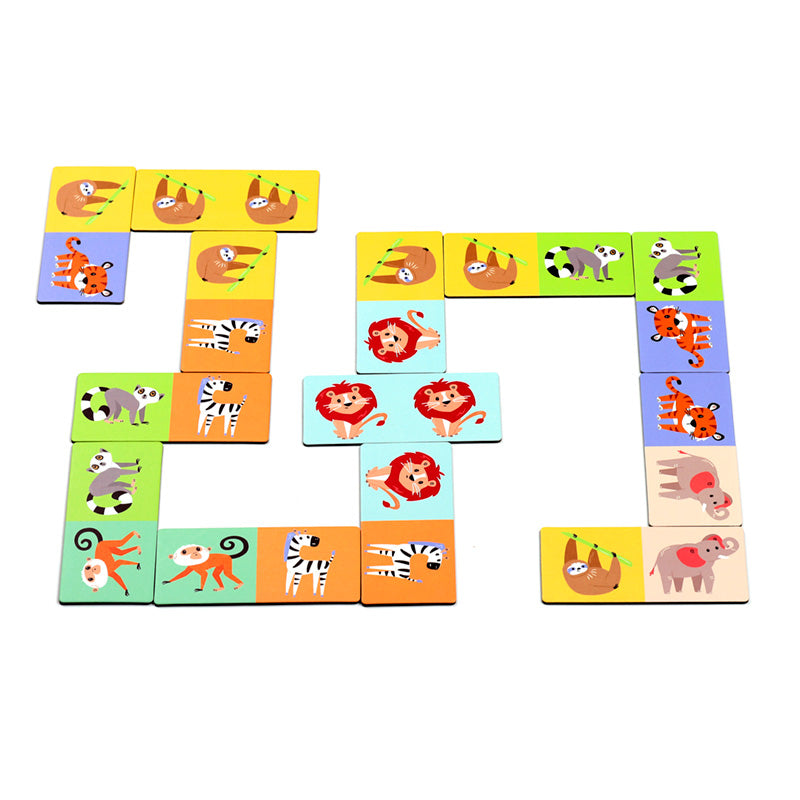 Zooniverse Zoo Animals Kids Dominoes Set