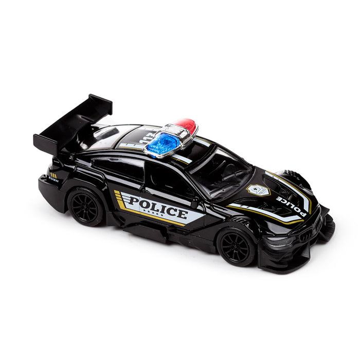 Police Car Pull Back Action Toy