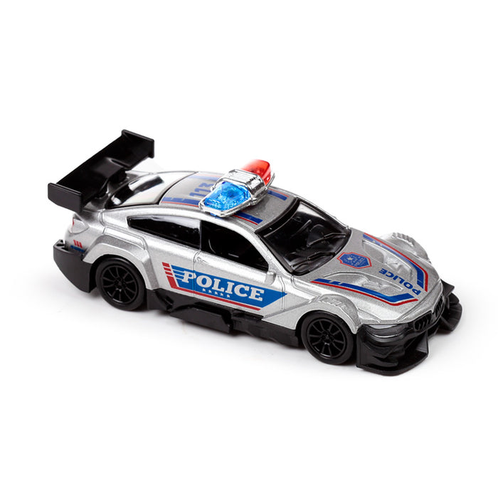 Police Car Pull Back Action Toy