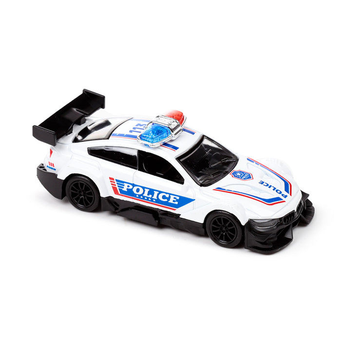 Police Car Pull Back Action Toy
