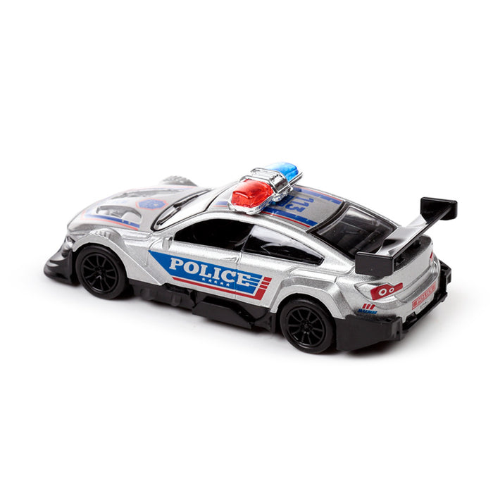 Police Car Pull Back Action Toy