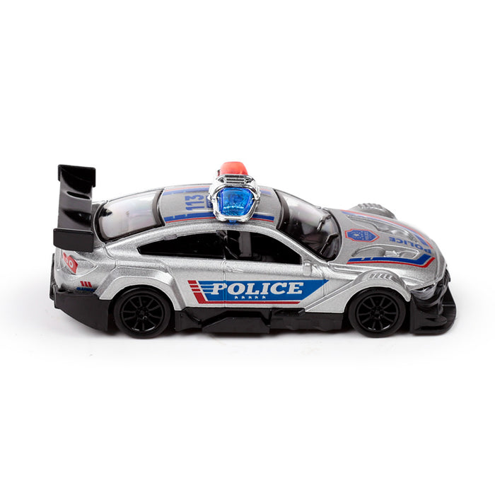 Police Car Pull Back Action Toy