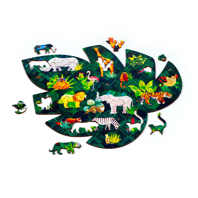 Animal Kingdom 130pc Shaped Jigsaw Puzzle