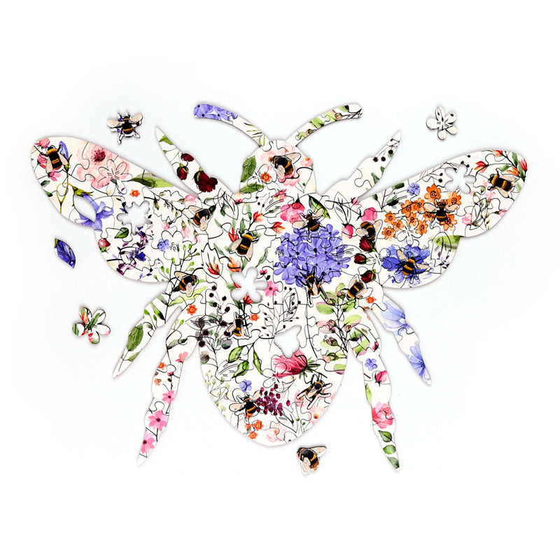 Nectar Meadows Bee 130pc Shaped Jigsaw Puzzle