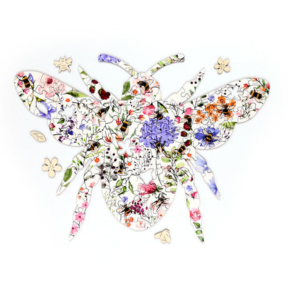 Nectar Meadows Bee 130pc Shaped Jigsaw Puzzle