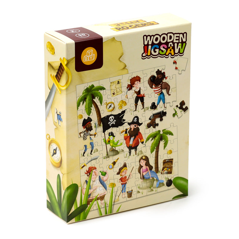 Jolly Roger Pirates 96pc Kids Jigsaw Puzzle