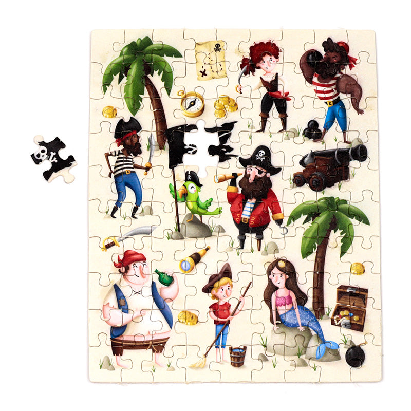 Jolly Roger Pirates 96pc Kids Jigsaw Puzzle