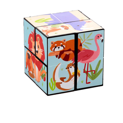 Zooniverse Zoo Animal Puzzle Cube Toy