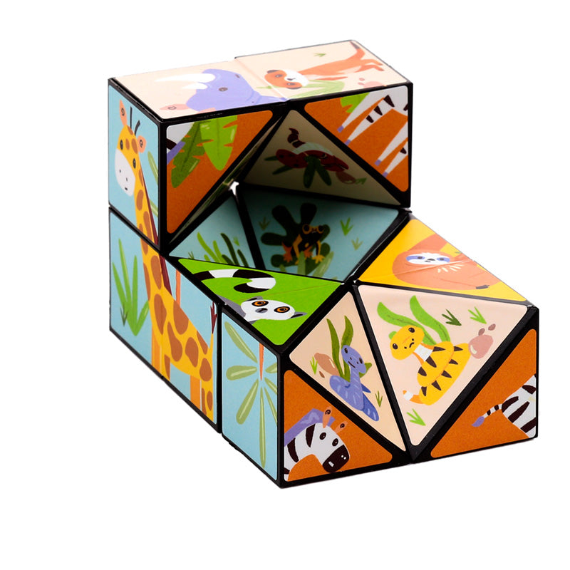 Zooniverse Zoo Animal Puzzle Cube Toy