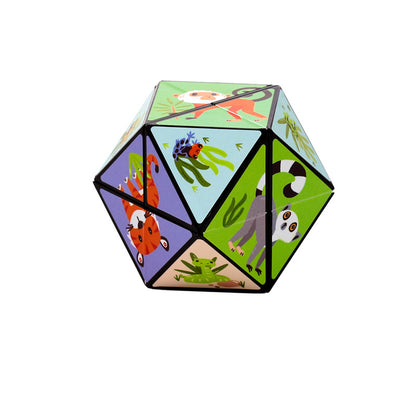 Zooniverse Zoo Animal Puzzle Cube Toy