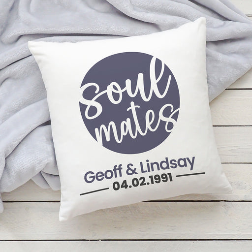 Personalised Soulmates Ring Cushion Cover