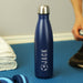 Personalised Football Design Insulated Water Bottle - Navy