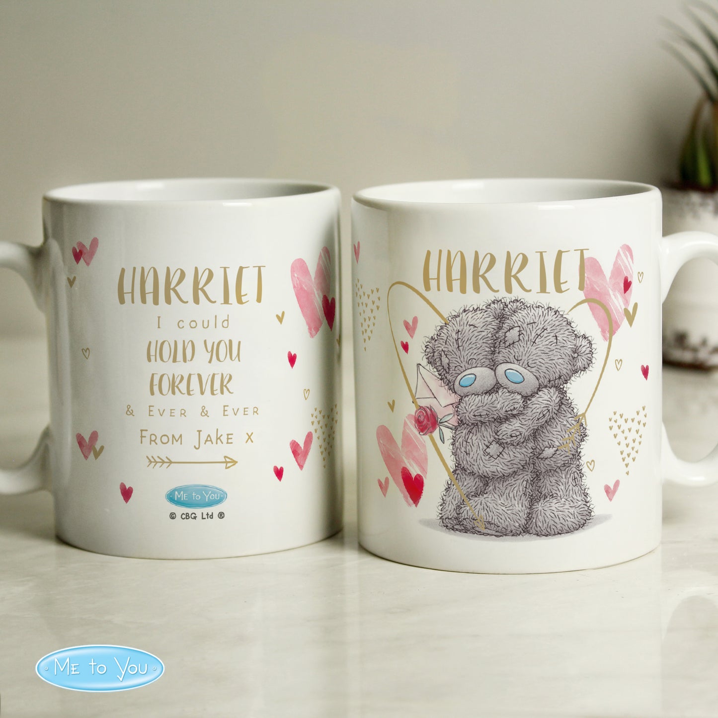 Personalised Me To You Hold You Forever & Ever Mug