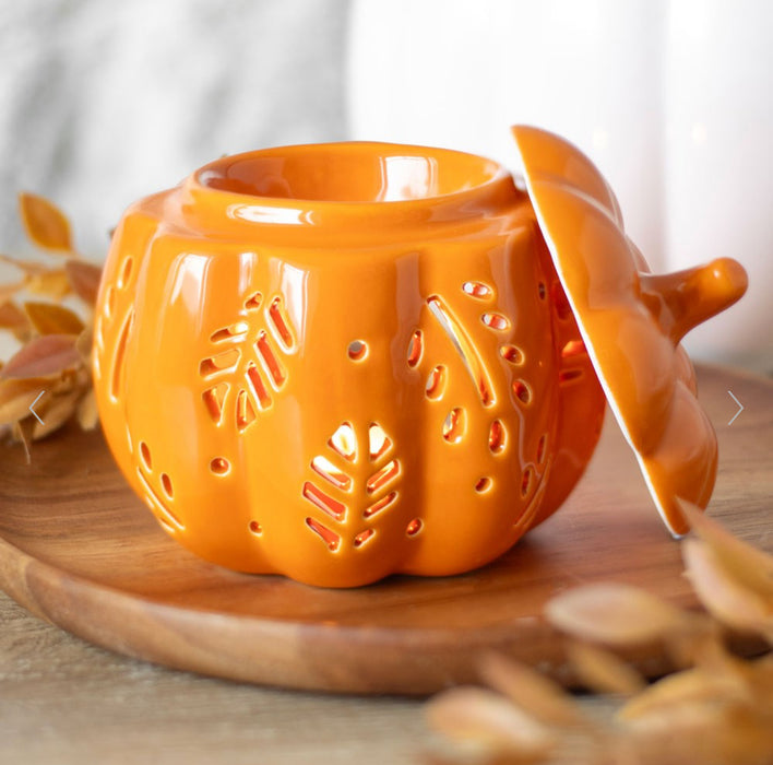 Orange Autumn Leaves Pumpkin Oil Wax Melt Burner