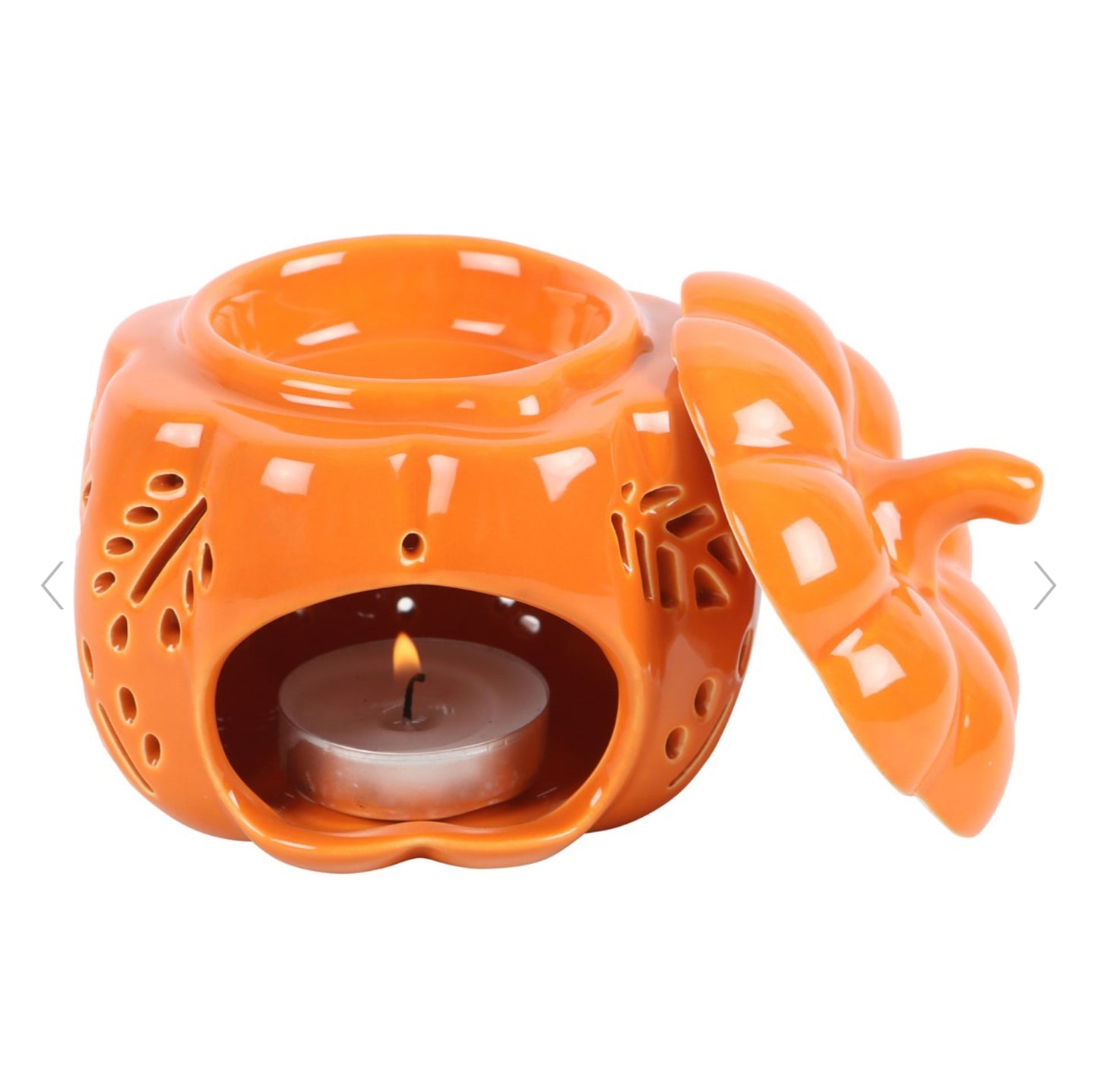 Orange Autumn Leaves Pumpkin Oil Wax Melt Burner