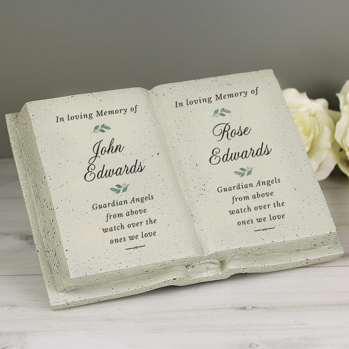 Personalised Couples In Loving Memory Memorial Resin Book