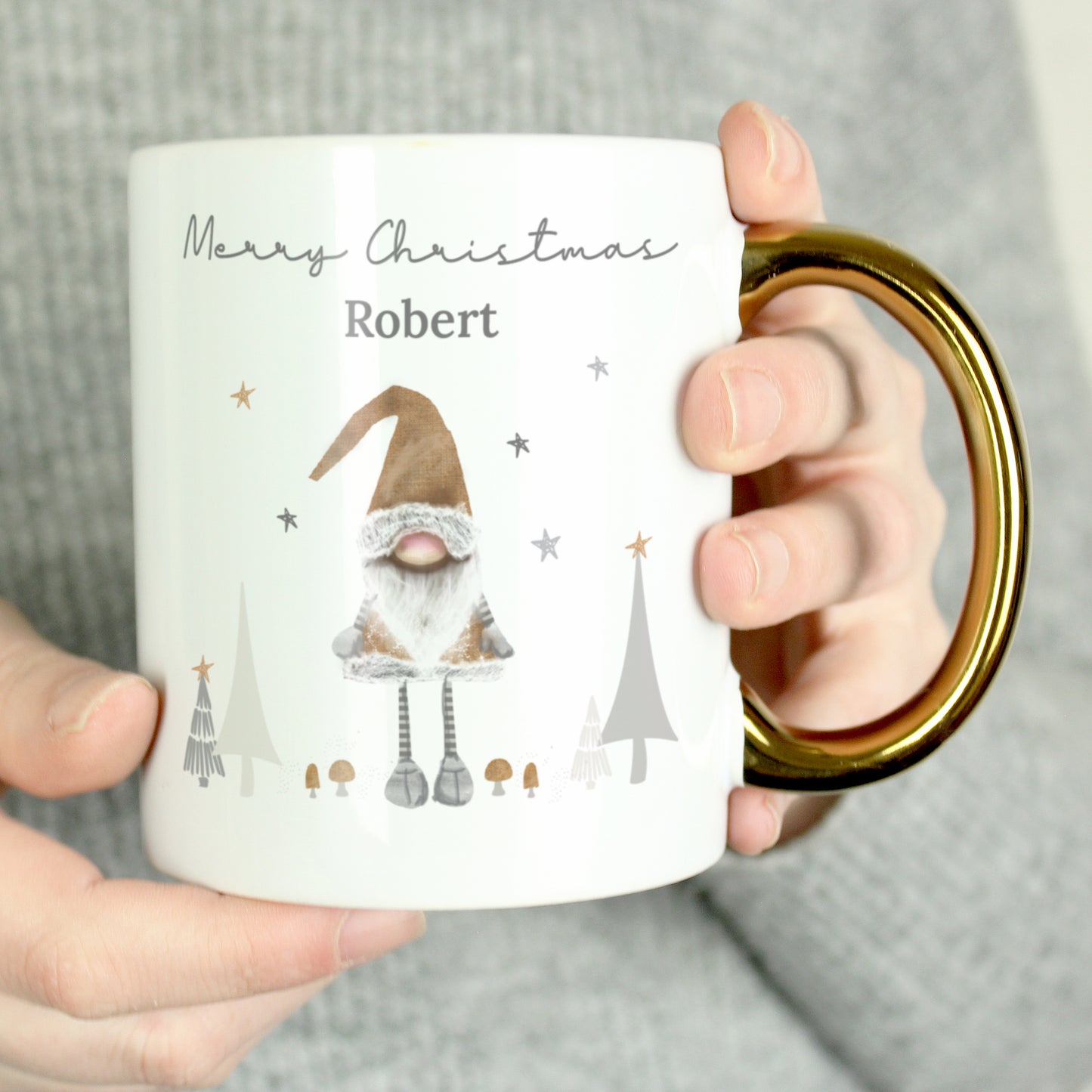 Personalised Christmas Gonk Mug