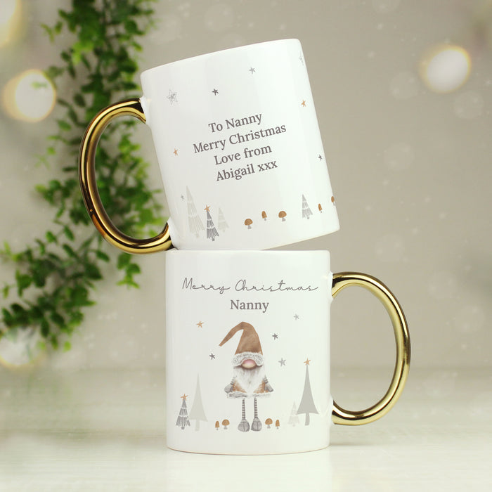 Personalised Christmas Gonk Mug