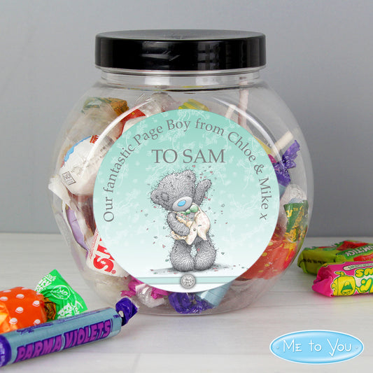 Personalised Me To You Pageboy Sweet Jar