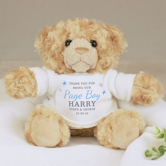 Personalised Page Boy Teddy Bear