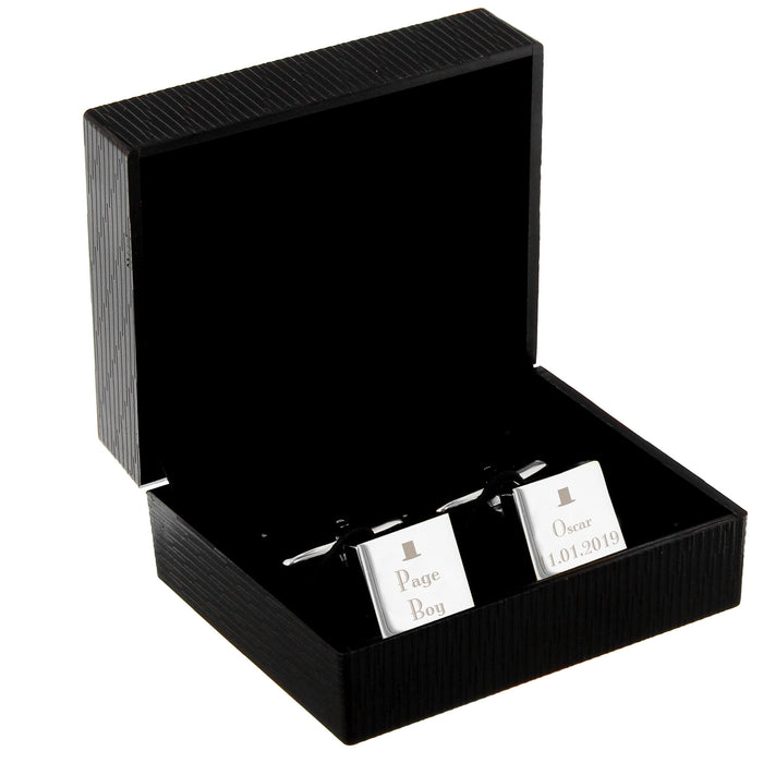 Personalised Page Boy Cufflinks