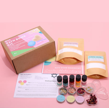 Create Your Own Bath Bomb Kit Gift Set - Alloy & Satin