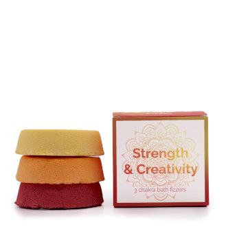 Chakra Strength & Creativity Bath Bomb Fizzer - Small box