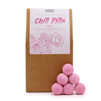 30 Rose Chill Pills Bath Bomb Gift Set 350g