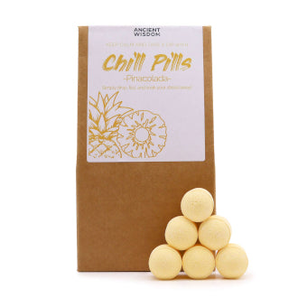 30 Pina Colada Chill Pills Bath Bomb Gift Set 350g